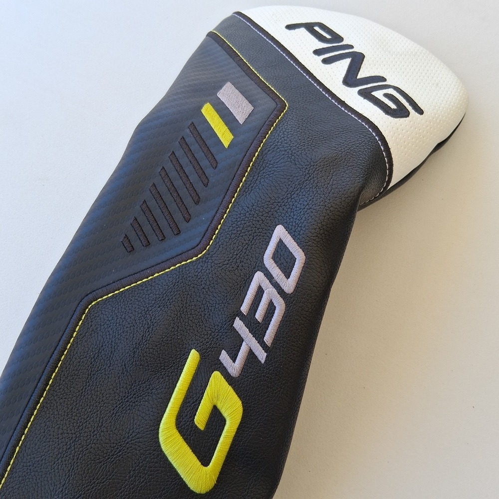 PING G430 Driver Headcover Golf Club Head Cover Black Yellow White OEM Genuine